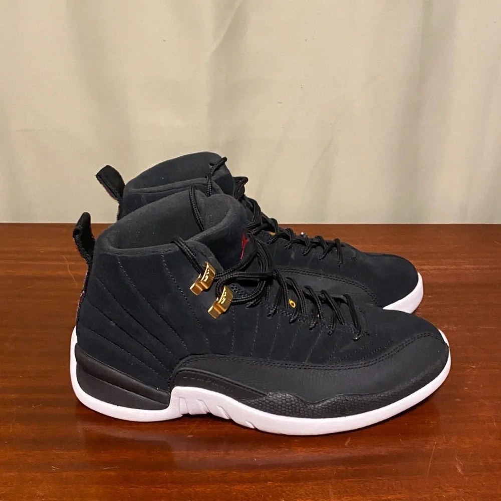 Jordan 12 Retro Reverse Taxi OG 2019 Black size 7.5